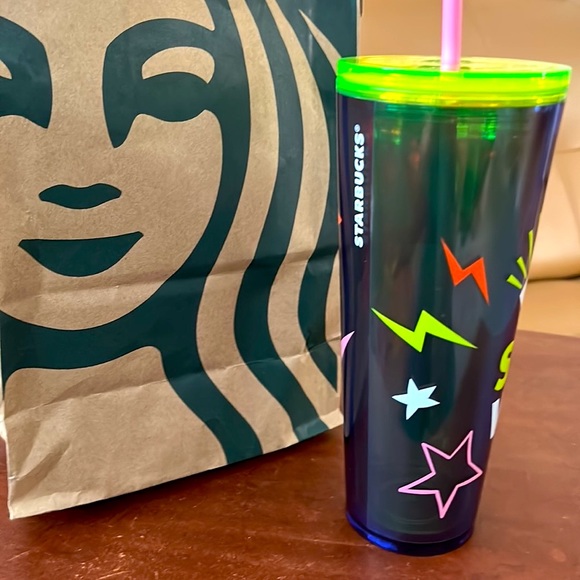 STARBUCKS TUMBLER 24OZ.STAY WEIRD UNISEX nwt - Picture 11 of 12